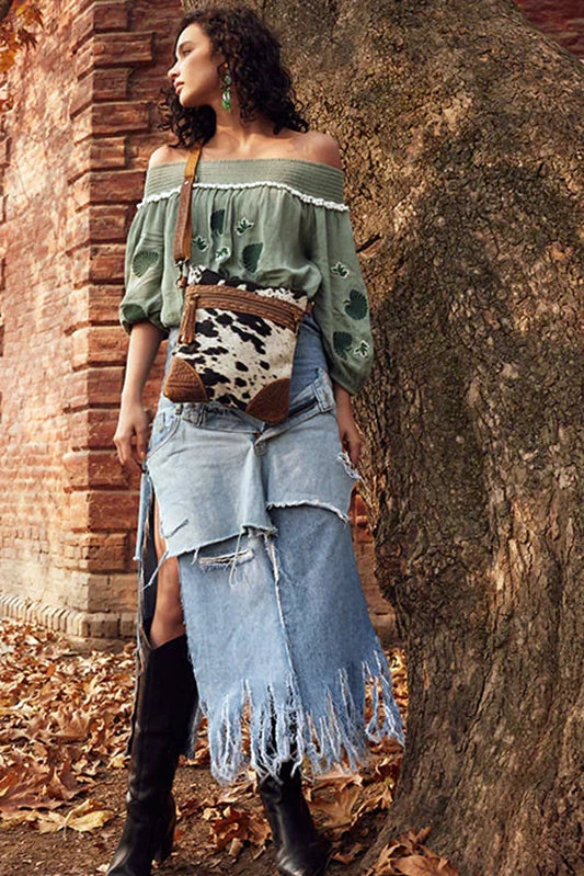 Rodeo Days Leather & Hide Shoulder Bag Dark-Cute-Trendy-Shop-Womens-Boutique-Clothing-Store