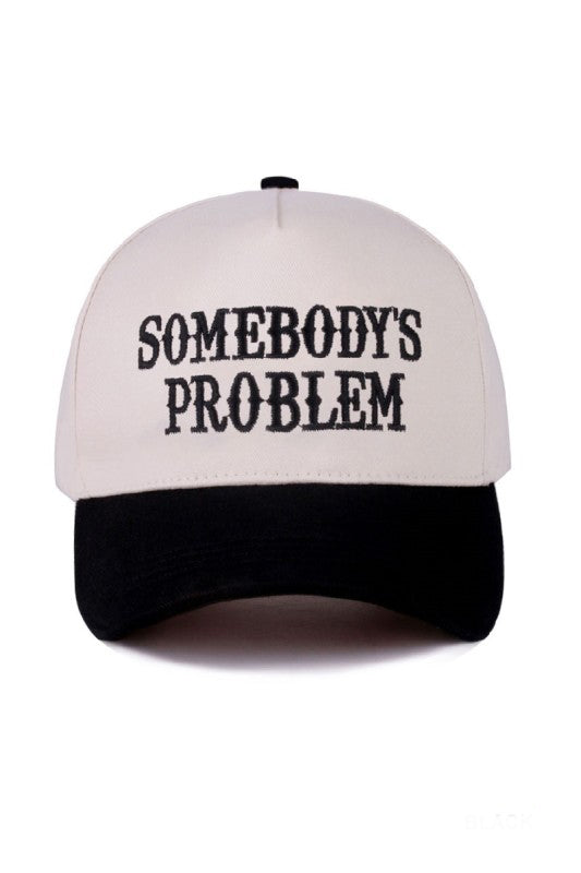 "Somebody's Problem" Cap-Black-Cute-Trendy-Shop-Womens-Boutique-Clothing-Store