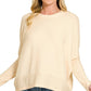 CloudKnit Cozy Melange Top-Beige-SMALL/MEDIUM-Cute-Trendy-Shop-Womens-Boutique-Clothing-Store