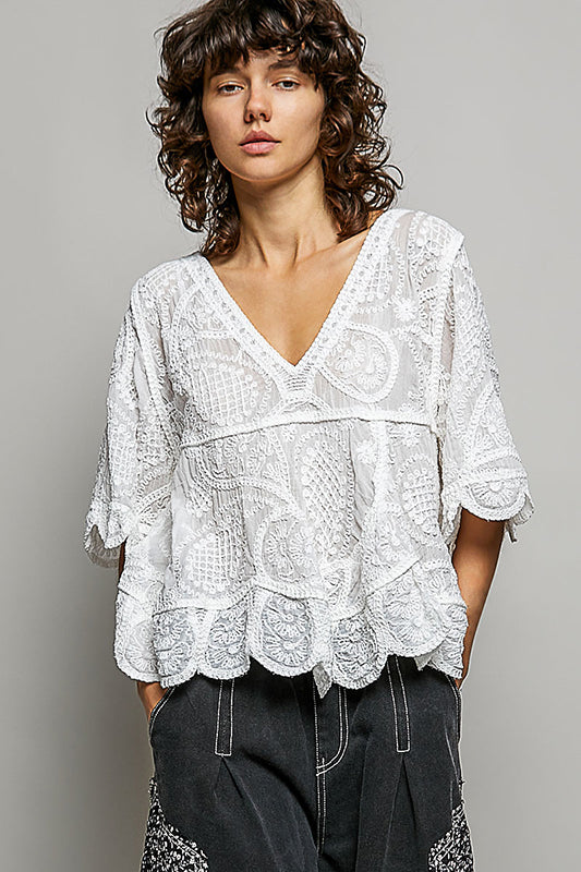 Proud Of Myself White Embroidery Top-[option4]-[option5]-Cute-Trendy-Shop-Womens-Boutique-Clothing-Store