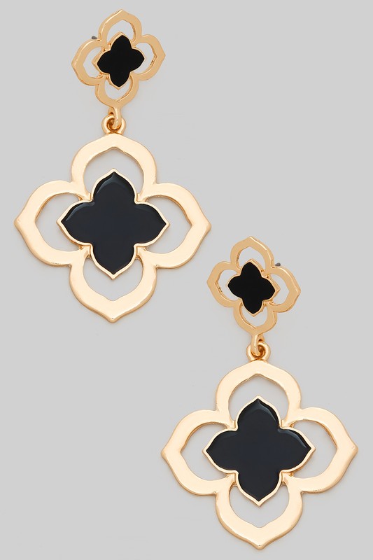 My Favorites Cutout Clover Earrings-[option4]-[option5]-Cute-Trendy-Shop-Womens-Boutique-Clothing-Store