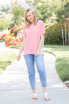 Patchwork Paisley Short Sleeve Dolman pink *online exclusive-[option4]-[option5]-Cute-Trendy-Shop-Womens-Boutique-Clothing-Store