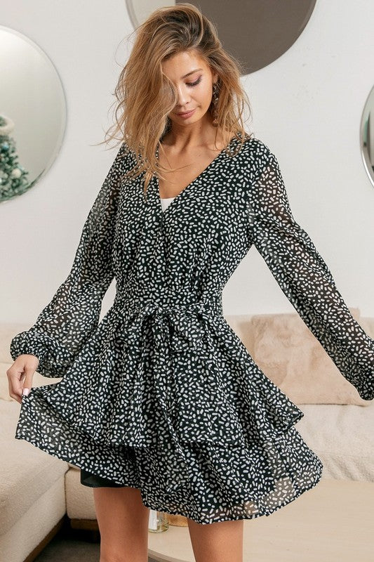 Friends Forever Black Dotted Romper-[option4]-[option5]-Cute-Trendy-Shop-Womens-Boutique-Clothing-Store