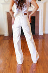 Above & Beyond White Braided Waist Wide Leg Jeans *online exclusive-[option4]-[option5]-Cute-Trendy-Shop-Womens-Boutique-Clothing-Store