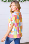 Multicolor Geometric Textured Knit Top *online exclusive-[option4]-[option5]-Cute-Trendy-Shop-Womens-Boutique-Clothing-Store