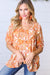 Sunset Orange Boho Ruffle Woven Top-[option4]-[option5]-Cute-Trendy-Shop-Womens-Boutique-Clothing-Store
