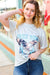 Cut Loose Taupe Free Bird Distressed Graphic Tee *online exclusive