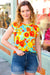 Yellow & Red Floral Flutter Sleeve Top *online exclusive-[option4]-[option5]-Cute-Trendy-Shop-Womens-Boutique-Clothing-Store