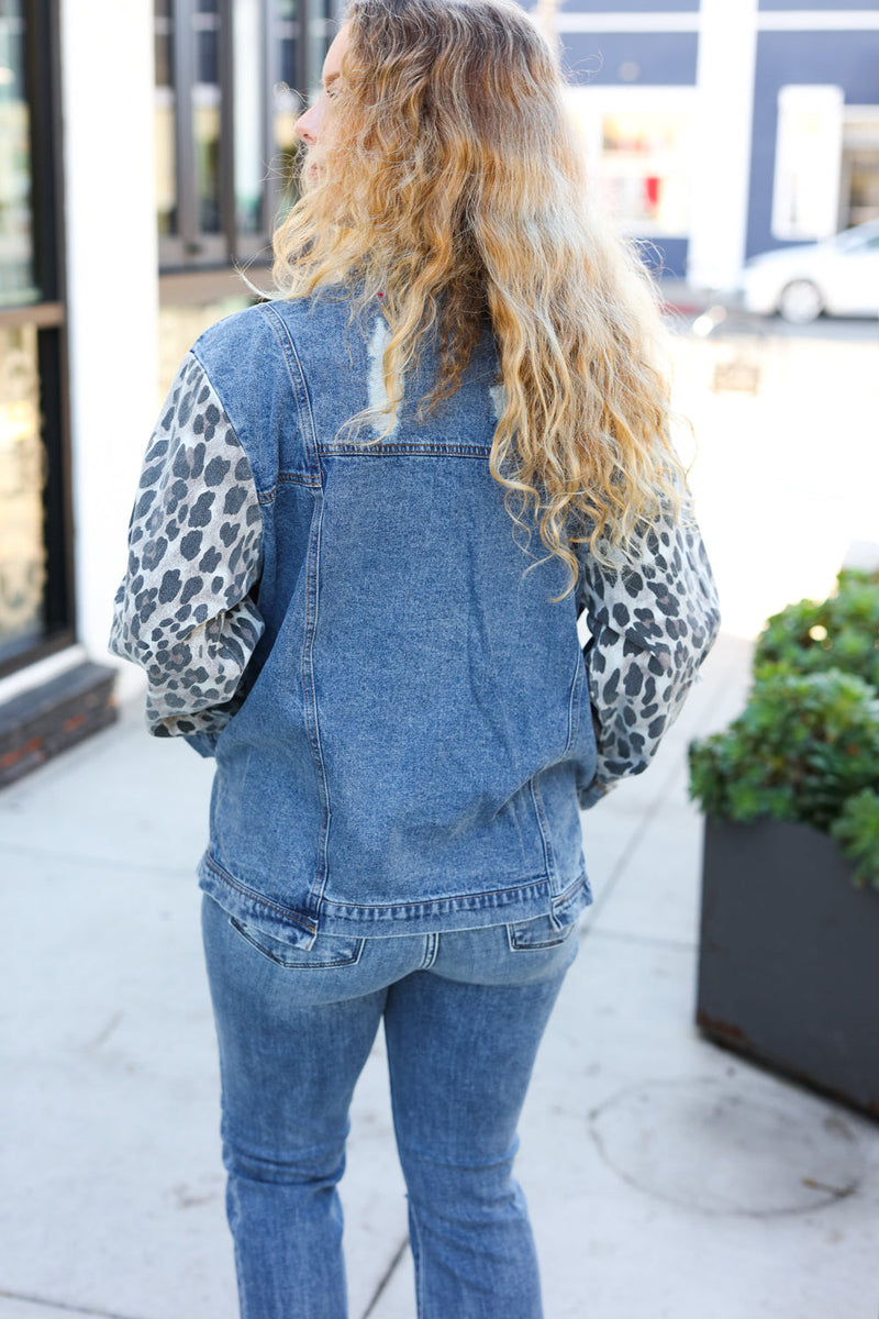 Give It Your All Denim Animal Distressed Jean Jacket *online exclusive-[option4]-[option5]-Cute-Trendy-Shop-Womens-Boutique-Clothing-Store