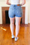Judy Blue Casual Glam High Rise Rhinestone Embellished Denim Shorts *online exclusive