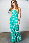 Kelly Green Abstract Wave Button Jumpsuit *online exclusive-[option4]-[option5]-Cute-Trendy-Shop-Womens-Boutique-Clothing-Store
