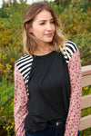 Leopard Stripe Long Sleeve Raglan Color Block Top *Online Exclusive*-[option4]-[option5]-Cute-Trendy-Shop-Womens-Boutique-Clothing-Store