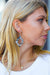 Silver Crushed Textured Geometric Cut-Out Earrings *online exclusive-One Size Fits All-[option4]-[option5]-Cute-Trendy-Shop-Womens-Boutique-Clothing-Store