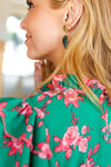 Emerald & Gold Monstera Leaf Dangle Earrings *online exclusive-One Size Fits All-[option4]-[option5]-Cute-Trendy-Shop-Womens-Boutique-Clothing-Store