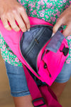 Hot Pink Nylon Casual Crossbody Sling Bag *Online Exclusive*-One Size Fits All-[option4]-[option5]-Cute-Trendy-Shop-Womens-Boutique-Clothing-Store