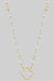 Another Chance CZ & Stone Clover Necklace White-[option4]-[option5]-Cute-Trendy-Shop-Womens-Boutique-Clothing-Store