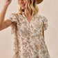 Weekend Ready Ruffle Sleeve Top-[option4]-[option5]-Cute-Trendy-Shop-Womens-Boutique-Clothing-Store