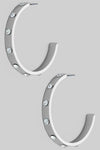 Looking Forward Round CZ Hoop Earrings Rhodium-[option4]-[option5]-Cute-Trendy-Shop-Womens-Boutique-Clothing-Store