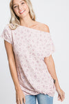 By the Beach Pink Top with Twist Front *Online & In Store*-[option4]-[option5]-Cute-Trendy-Shop-Womens-Boutique-Clothing-Store