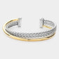 I Deserve It Two Tone Cuff Bracelet-[option4]-[option5]-Cute-Trendy-Shop-Womens-Boutique-Clothing-Store