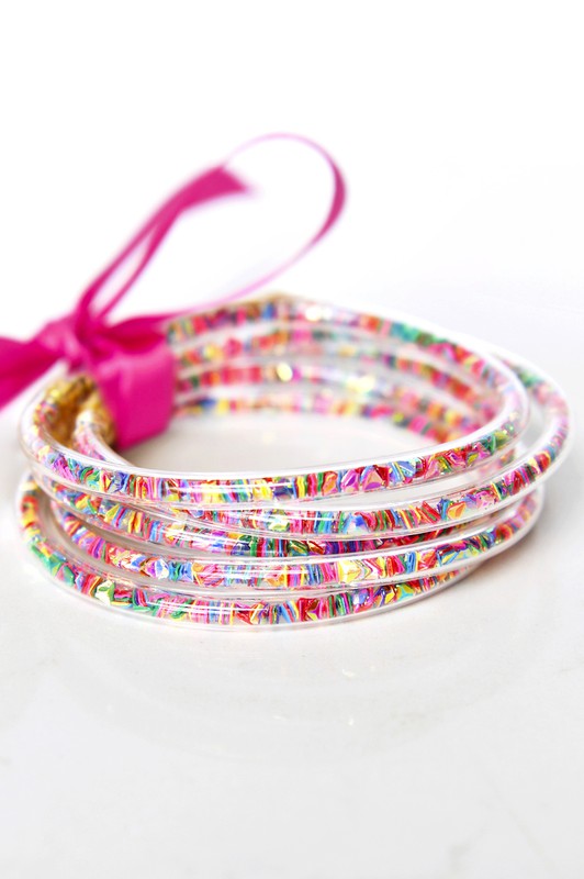 Class it Up Glitter Tube Bangle Sets Multicolor Triangle-Multi-[option4]-[option5]-Cute-Trendy-Shop-Womens-Boutique-Clothing-Store