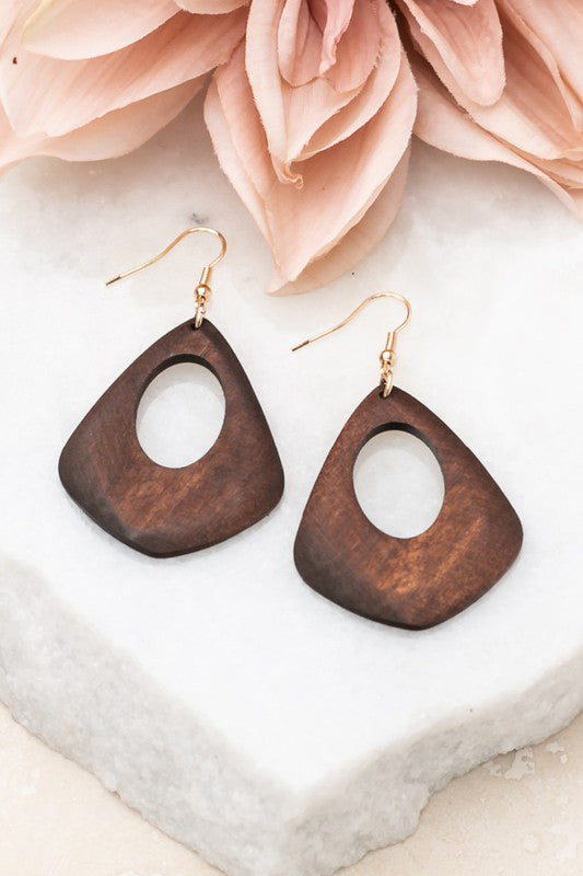 Don't Look Back Wooden Earrings-Brown-[option4]-[option5]-Cute-Trendy-Shop-Womens-Boutique-Clothing-Store