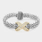 Brilliant Standalone Mesh Two Tone Bracelet-[option4]-[option5]-Cute-Trendy-Shop-Womens-Boutique-Clothing-Store