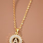 Small Radiant Initial Necklace A - W-A-[option4]-[option5]-Cute-Trendy-Shop-Womens-Boutique-Clothing-Store