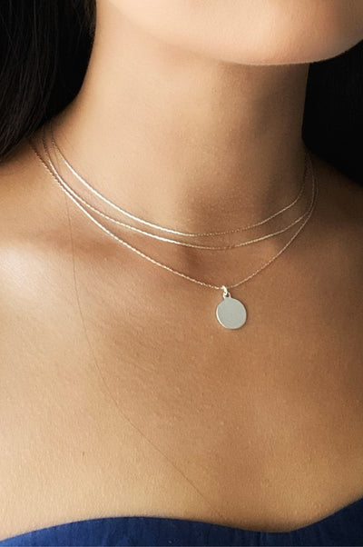 Keep it Simple Layered Necklace Silver-Silver-[option4]-[option5]-Cute-Trendy-Shop-Womens-Boutique-Clothing-Store
