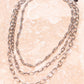 Good Times Three Layer Silver Necklace-[option4]-[option5]-Cute-Trendy-Shop-Womens-Boutique-Clothing-Store