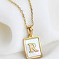 Gold Initial Tag Necklace A - W-R-[option4]-[option5]-Cute-Trendy-Shop-Womens-Boutique-Clothing-Store