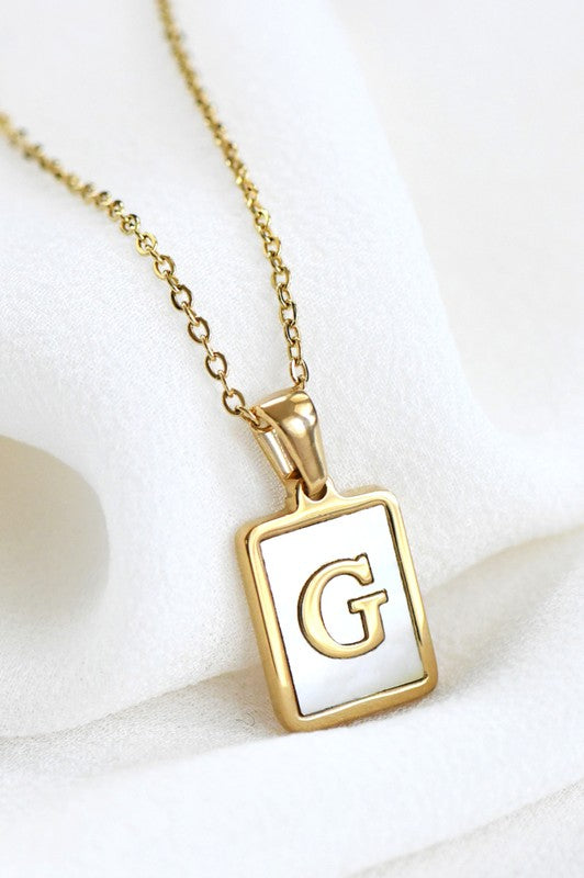 Gold Initial Tag Necklace A - W-G-[option4]-[option5]-Cute-Trendy-Shop-Womens-Boutique-Clothing-Store