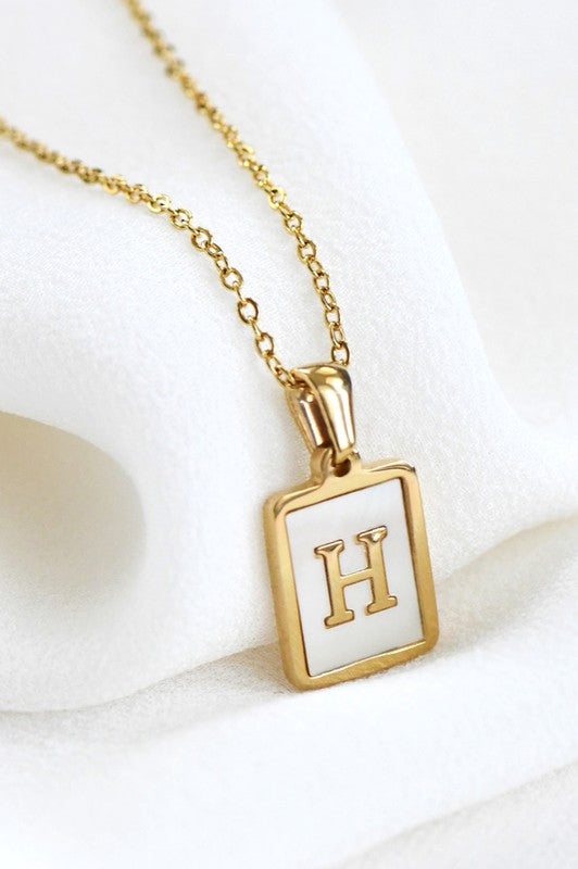 Gold Initial Tag Necklace A - W-H-[option4]-[option5]-Cute-Trendy-Shop-Womens-Boutique-Clothing-Store