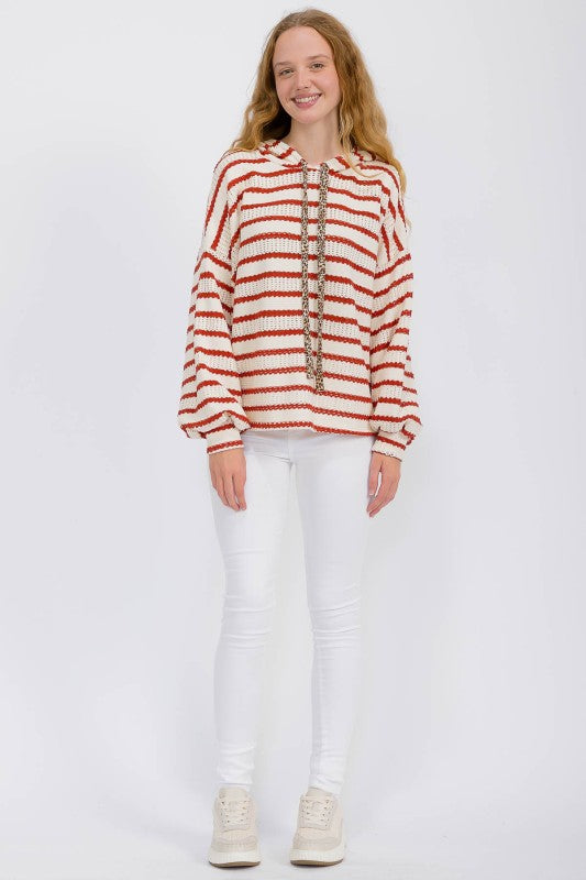 Time For Fun Rust Stripe Hoodie-[option4]-[option5]-Cute-Trendy-Shop-Womens-Boutique-Clothing-Store