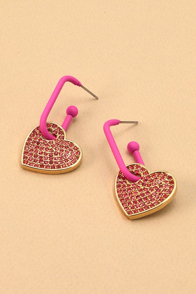 Hearts On Fire Pink Earrings-[option4]-[option5]-Cute-Trendy-Shop-Womens-Boutique-Clothing-Store