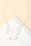 Chevron Necklace & Earrings Set *online exclusive-[option4]-[option5]-Cute-Trendy-Shop-Womens-Boutique-Clothing-Store