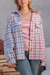 Take It Away Pink & Blue Plaid Jacket-[option4]-[option5]-Cute-Trendy-Shop-Womens-Boutique-Clothing-Store