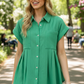 Real Deal Cotton Button Up Top-Green-SMALL-[option4]-[option5]-Cute-Trendy-Shop-Womens-Boutique-Clothing-Store