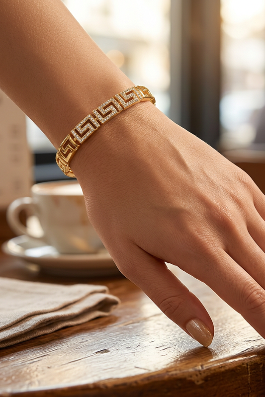 For The Diva Gold Link and Pave Bracelet-[option4]-[option5]-Cute-Trendy-Shop-Womens-Boutique-Clothing-Store