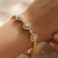Gold Standard Quatrafoil Bracelet-[option4]-[option5]-Cute-Trendy-Shop-Womens-Boutique-Clothing-Store