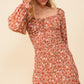 Harvest Bloom Floral Smocked Mini Dress-Cute-Trendy-Shop-Womens-Boutique-Clothing-Store