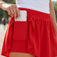 Partners or Singles? Activewear Skort-Red-SMALL-Cute-Trendy-Shop-Womens-Boutique-Clothing-Store