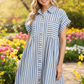 Sunny Day Needed Blue Striped Dress-[option4]-[option5]-Cute-Trendy-Shop-Womens-Boutique-Clothing-Store