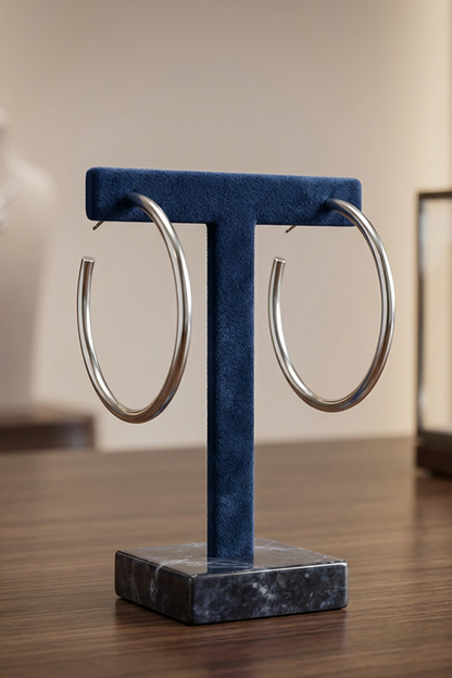 Everyday Style Hoop Earrings-Silver-[option4]-[option5]-Cute-Trendy-Shop-Womens-Boutique-Clothing-Store