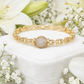 Shimmering Sophistication Gold CZ Ball Bangle-[option4]-[option5]-Cute-Trendy-Shop-Womens-Boutique-Clothing-Store