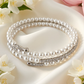 Romantic Glamour CZ and Pearl Wrap Bracelet-Silver-[option4]-[option5]-Cute-Trendy-Shop-Womens-Boutique-Clothing-Store