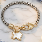 Lone Star Charm Chain Bracelet-[option4]-[option5]-Cute-Trendy-Shop-Womens-Boutique-Clothing-Store