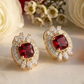 Regal Elegance Red Stud Earrings-[option4]-[option5]-Cute-Trendy-Shop-Womens-Boutique-Clothing-Store