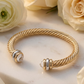 Designer Vibes Gold Cable Cuff Bracelet-[option4]-[option5]-Cute-Trendy-Shop-Womens-Boutique-Clothing-Store