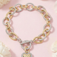 Modern Romance Chunky Heart Necklace-[option4]-[option5]-Cute-Trendy-Shop-Womens-Boutique-Clothing-Store